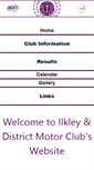 Mobile Screenshot of ilkleymotorclub.org.uk