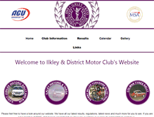 Tablet Screenshot of ilkleymotorclub.org.uk